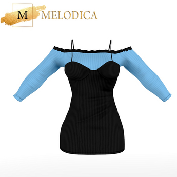 Second Life Marketplace - Black Blue Dress